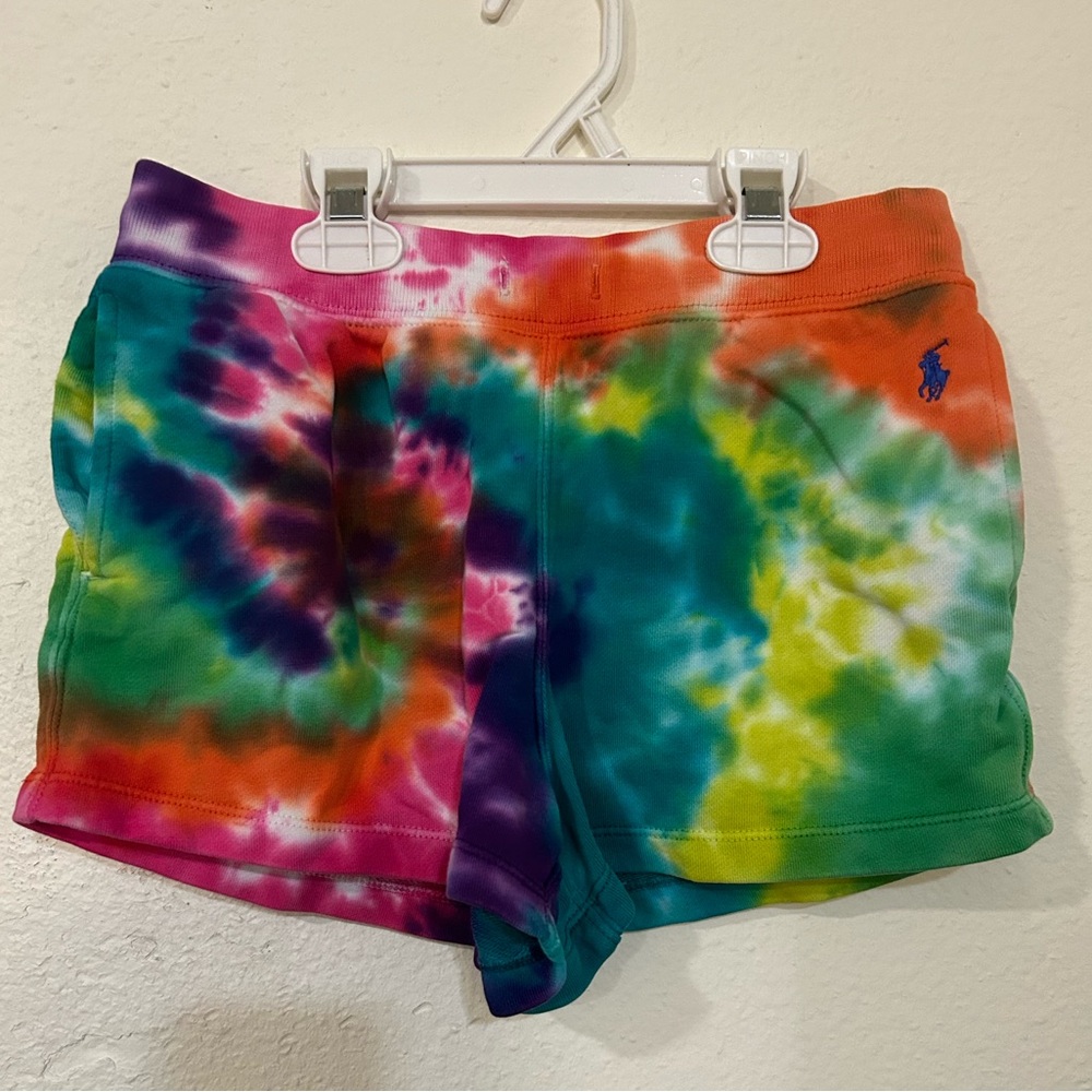 Girls Polo Ralph Lauren tie dye shorts